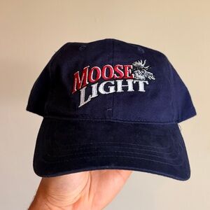 MOOSE LIGHT beer baseball cap hat embroided beer hat